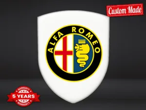 Alfa Romeo Etichetta Impermeabile Durevole Professionale Minimale